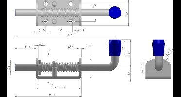 RVS Trekgrendel 12 mm