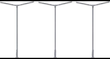 Faller - 1/87 LED-KRUISMASTLAMP 2 ARMEN KOUD WIT 3 ST. (7/23) * - modelbouwsets, hobbybouwspeelgoed voor kinderen, modelverf en accessoires