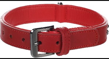 Hond Halsband met sierbeslag Denver Rood M / L 36-45cm 30mm