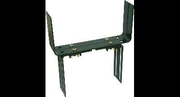 Geli Verstelbare muurbeugels - 2x - metaal - balkon haken - 12 t/m 23,5 cm - donkergroen