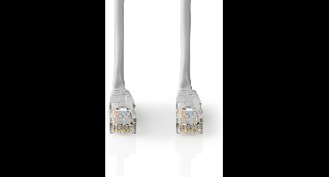 Nedis CAT5e Netwerkkabel - U/UTP - RJ45 Male - RJ45 Male - 0.50 m - Rond - PVC - Grijs - Label