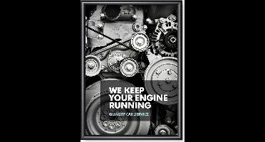 Kliklijst Standard 50 X 70 cm Rechte Hoeken 25 mm Zwart - Syna KR50X70G25C9005