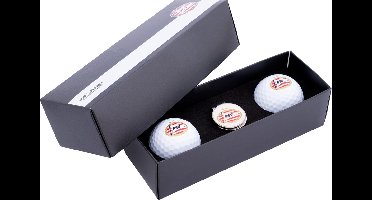 XQMax - PSV Golfballen Giftset - 2 PSV Golfballen Met PSV Golfbal Marker