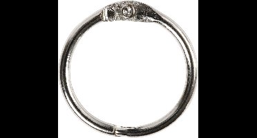 CC Boekbindersring 38 mm Zilver 8 stuks