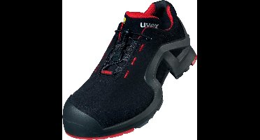 Uvex 1 Support Halbschuhe S3 85163 Schwarz, Rot (85163)-44 (Weite 12)