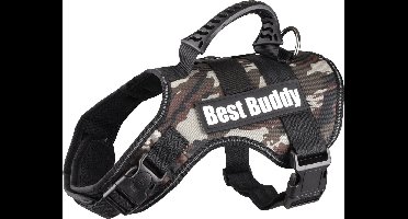 Flamingo Uranus - Harnas Honden - Harnas Best Buddy Uranus Jungle Camouflage M 60-80cm 38mm - 1st - 122798 - 1st