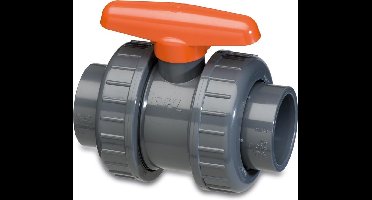 VDL Kogelkraan PVC-U 25 mm lijmmof 16bar grijs type DIL