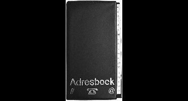 Verhaak Adresboek 22 X 12,5 Cm Papier/alu Zwart 19 Vellen