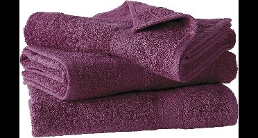 De Witte Lietaer Douchelakens Helene Beet Red 70 x 140 cm - 3 stuks - Katoen