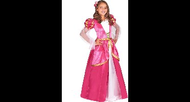 Vegaoo - Roze middeleeuwse prinsessen jurk voor meiden