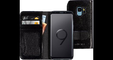 Mobiparts Excellent Wallet Case geschikt voor Samsung Galaxy S9 - Zwart