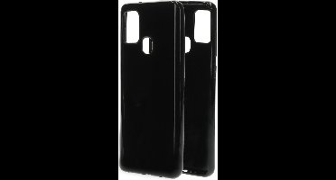 Mobiparts hoesje geschikt voor Samsung Galaxy A21s - Zacht TPU - Schokabsorberend TPU - Grip Coating - Zwart