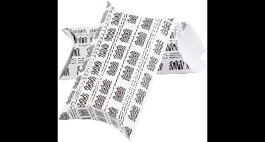 Cadeaudoosje, badhuis, afm 18x15x6 cm, 300 gr, zwart, wit, 3 stuk/ 1 doos