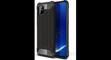 Hoesje Geschikt Voor Samsung Galaxy Note 10 Lite Hybrid Armor Hoesje - Zwart