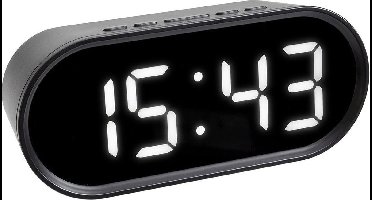 TFA Dostmann 60.2025.01 Wekker Quartz Zwart Alarmtijden: 1