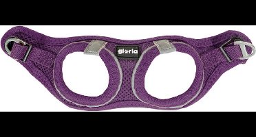 Hondentuigje Gloria Air Mesh Trek Star Verstelbaar Paars Maat XXXS (18-20 cm)