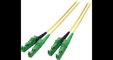Glasvezel kabel 1 meter E-2000 (LSH) OS2 Geel