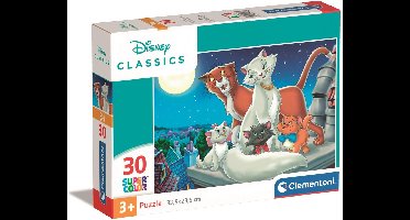 Clementoni - Puzzel - 30 Stukjes - Disney Classics Aristokatten - Puzzel Voor Kinderen - Supercolor