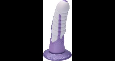 Ylva & Dite - Aria - Siliconen Anale/Vaginale Dildo - Made in Holland - Pastel Violet / Violet Metallic