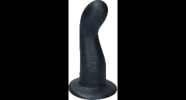 Ylva & Dite - Leda - Siliconen G-spot / Prostaat dildo - Made in Holland - Zwart Metallic