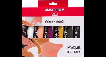 Amsterdam Standard Series acrylverf portret set | 6 x 120 ml