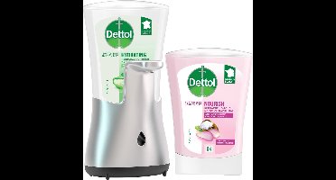 Dettol - Automatische Zeepdispenser No Touch &1x250ml Handzeep No Touch Navulling - Sheabutter