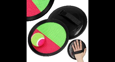 Springos Catchball - Vangspel Klittenband - Strandspeelgoed - Lichtgewicht
