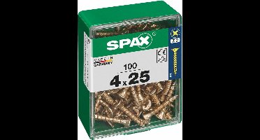 Schroefdoos SPAX Houten schroef Platte kop (4 x 25 mm) (4,0 x 25 mm)