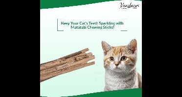 Matatabi Kauwstaafjes Voor Katten - 5x Matabi Stokjes - Kattenspeelgoed - 100% Natuurlijke Sticks -  Plantaardig - Silver Vine Kauwstaven Voor Kittens - Kattenkruid Effect - Gebitsverzorging - 5 stuks Vardaan Kauwstaven Voor Katten - XS - 11 cm