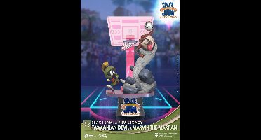 Beast Kingdom Toys Space Jam Beeld/figuur D-Stage PVC Diorama Tasmanian Devil & Marvin The Martian Standard Ver. 15 cm Multicolours