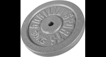 Gorilla Sports Gewichtsschijf - Halterschijf - 30 kg - Gietijzer - 30 mm