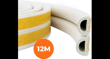 New Age Devi - "Premium-Tochtstrip - Extra Goede Kwaliteit - 12m - Zelfklevend - Tochtstopper Deur - Tochtstrips Deur - Deurborstel - Tochtstrip Raam - Tochtborstel - Zelfklevend"