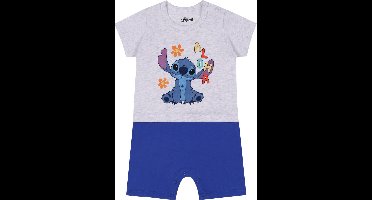 STITCH Disney - Babyromper, grijsblauw, katoen / 74