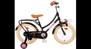 Volare Excellent Kinderfiets - Meisjes - 16 inch - Zwart - 95% afgemonteerd