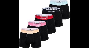 Lacoste Casual Boxershorts Heren Multipack Zwart 5-Pack 5H5203 - Maat XL