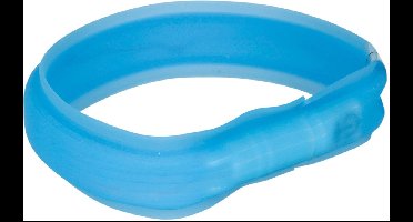 Trixie Halsband Flash Light - USB oplaadbaar - Blauw - 30 mm x 50 cm