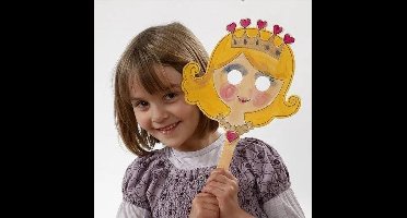 Maskers, b: 22 cm, triplex, 16 assorti, dikte 2