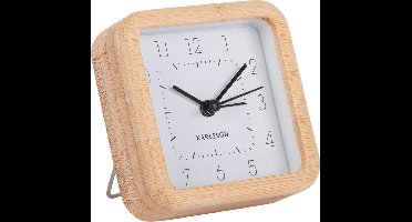 Karlsson - Wekker Neat Vierkant - Wit