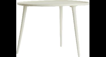 Light & Living Ronde Bijzettafel Babina 59cm - Crème
