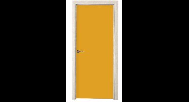 Deurposter 90x205 cm - Deursticker Okergeel - Herfst - Interieur - Meubelfolie zelfklevend - Deurfolie woonkamer - Interieurfolie fotobehang - Deur plakfolie - Deurstickers - Deurbehang sticker - Kamer decoratie