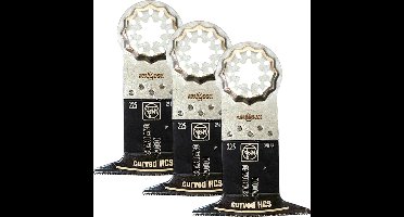 Fein 3x E-Cut standaard zaagblad gebogen Starlock 65 mm - 6350222...