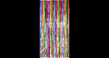 Folat - Deurgordijn Folie Color Pop Meerkleurig - 2 x 1 m