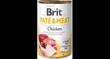 Brit Blik Paté & Meat 400 g - Hondenvoer - 6 x Kip