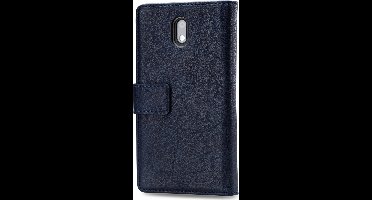 Mobilize Telefoonhoesje geschikt voor Nokia 3 Hoesje | Mobilize Elite Gelly Bookcase Portemonnee | Pasjeshouder voor 3 Pasjes | Telefoonhoesje voor Pinpas / OV Kaart / Rijbewijs - Blauw