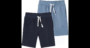 Vertbaudet Set met 2 jongensbermuda's van molton