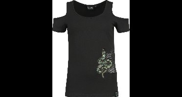 Harry Potter Slytherin Dames T-shirt - zwart - XL