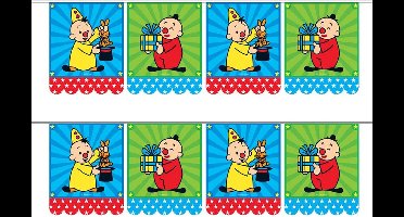 Bumba thema verjaardag vlaggenlijn - Set van 2x stuks - 6 meter - Feestartikelen - vlaggetjes - Kinderverjaardag