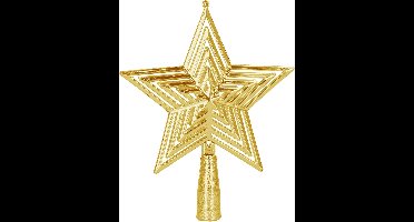 Springos Kerstboom Piek | Ster | 15 cm | Goud