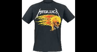 Metallica Flaming Skull Tour Tee Heren T-shirt - zwart - M
