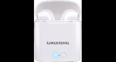 Grundig Draadloze Oordopjes - Bluetooth In Ear Oordopjes 400mAh - Oortjes Draadloos met 2 Uur Afspeeltijd - Earbuds voor Hands Free Bellen - Incl. Oplaadcase USB-C Oplaadkabel